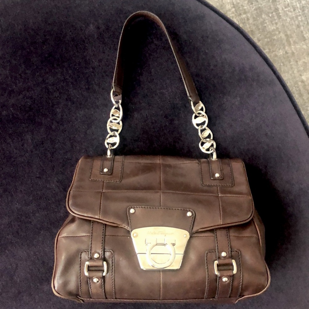 Salvatore Ferragamo Medium Shoulder Bag.